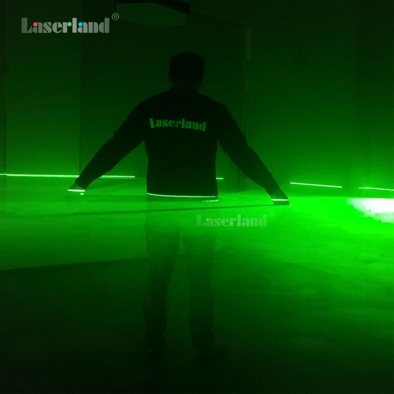 Laserlands 532nm Green Line Module for Halloween Scary House Laser Swamp Laser Pond Haunted House Garden Yard Decoration NOT for Alignment (Focusable Class IIIr 12V with Adapter, Mount and Magnetic Base) - Image 4